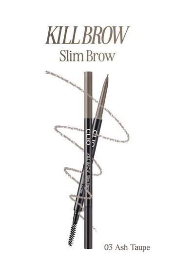 Doğal Görünüm Sunan Ultra İnce Uçlu Çift Taraflı Kaş Kalemi Clıo Kill Brow Slim Brow 03 Ash Taupe 88797991