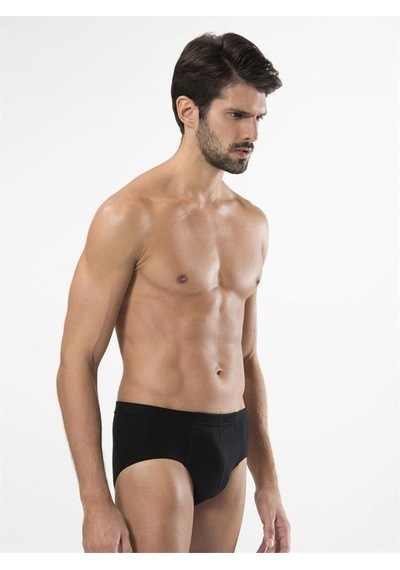 Türen 155 Ribana Kom Erkek Slip İkili Paket-sıyah Siyah