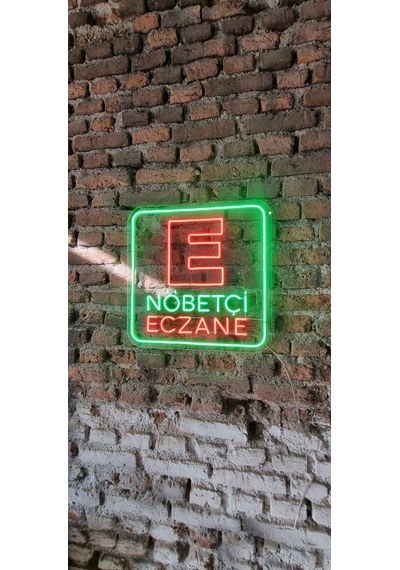 Nöbetçi Eczane Yazısı Neon Led Aydınlatma