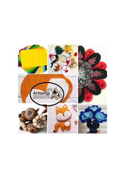 Siyah Keçe A4 2 Mm 20x30 Cm 5 Li 1 Paket Okul Kreş Etkinlik