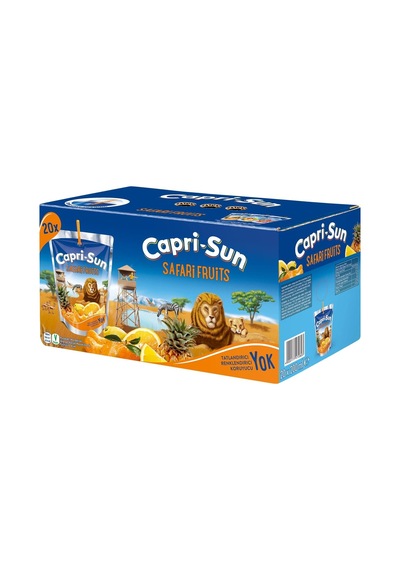 Capri-sun Safari Portakallı, Ananaslı, Mandalinalı 200 Ml X 20 Adet