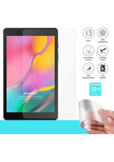Microsonic Samsung Uyumlu Galaxy Tab A 8" 2019 T290 Matte Nano Glass Cam Ekran Koruyucu