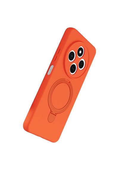 Xiaomi Redmi 14c Regal Magsafe Standlı Kapak - Turuncu Renkli