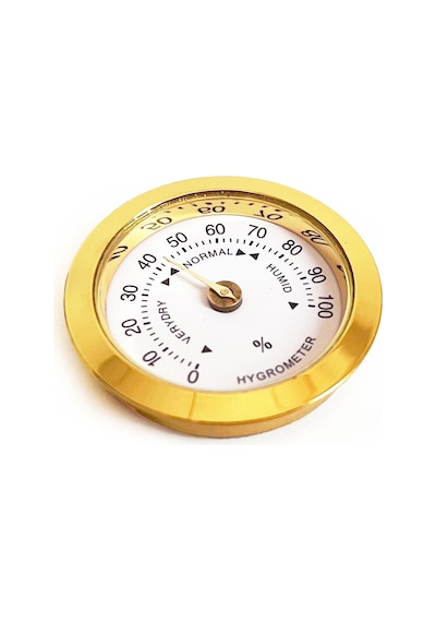Analog Higrometre Nem Ölçer Humidor Puro Kutusu için Metal Çerçev N11.1838