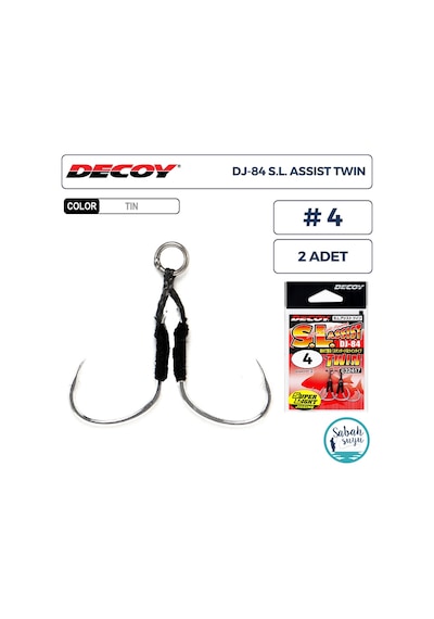 Decoy Dj-84 Super Light Çiftli Asist İğnesi 4 2 Adet