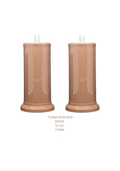 Tuana Ayak 12 cm M10 Cıvatalı Kahve (2 Adet)