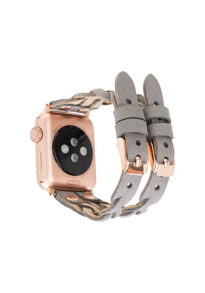 Apple Uyumlu Watch    Deri Kordon York Double Tour Rst9