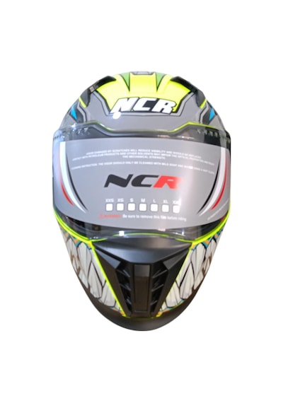Ncr Kapalı Visörlü M69 Ece22-06 Belgeli Kapalı Kask Sarı
