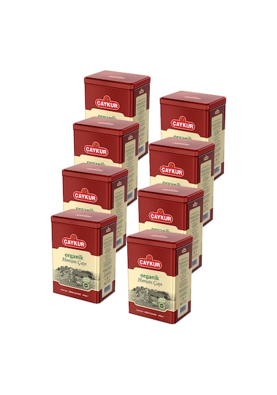 Organik Hemşin Çayı Teneke Kutu 400 Gr. Sekizli Paket