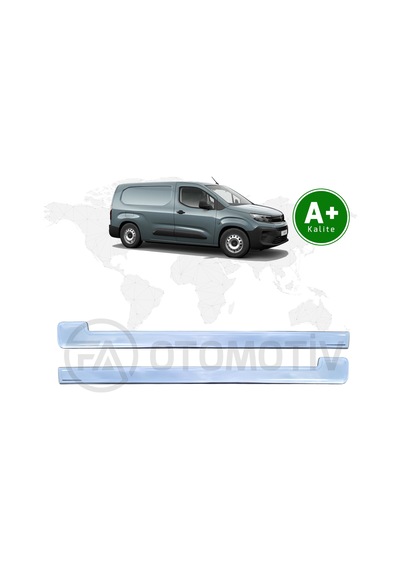 Opel Combo Panelvan Krom Sürgü Çıtası 2 Parça 2024 Model Ve Sonrası