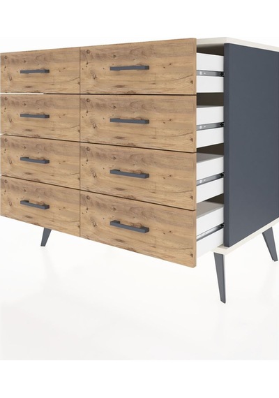 Hyperion Şifonyer 8 Çekmeceli 88x44x80 Antrasit-aytaşı/çam Aytaşı/çam Hyperion Şifonyer 8 Çekmeceli 88x44x80 Antrasit-aytaşı/çam Aytaşı/çam