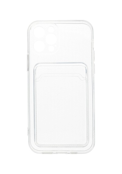 Apple iPhone Uyumlu   12 Pro Kılıf Kart Şeffaf Silikon - Şeffaf Şeffaf