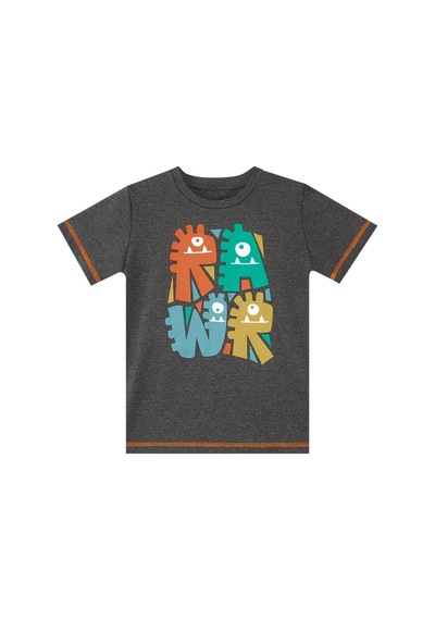 Denokids Rawr Dino Erkek Çocuk T-shirt Şort Takım Çok Renkli
