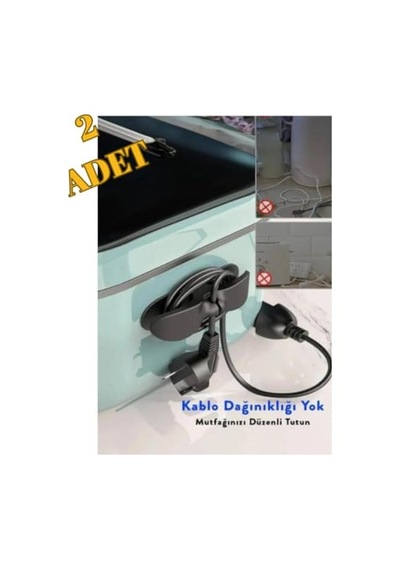 2 Adet Yapışkanlı Kablo Toparlayıcı Diğer