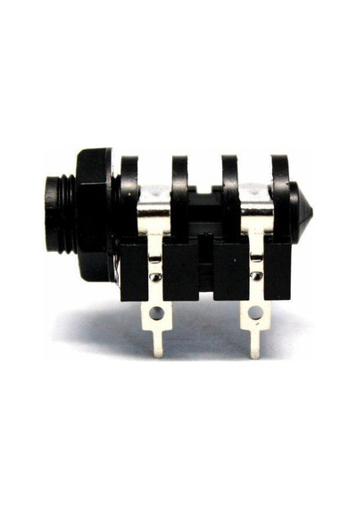 Electroon 6.3Mm Mono Plastik Şase Jak - 10Adet Electroon 6.3Mm Mono Plastik Şase Jak - 10Adet