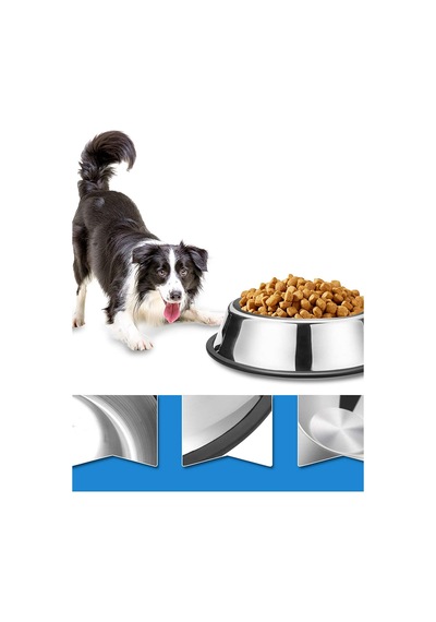 Noyisk Kedi Köpek Mama ve Su Kabı 2 Adet 18 CM