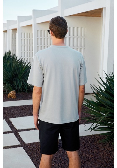Grimelange Catwalk Erkek %100 Pamuk Regular Fit Mavi T-shirt Mavi
