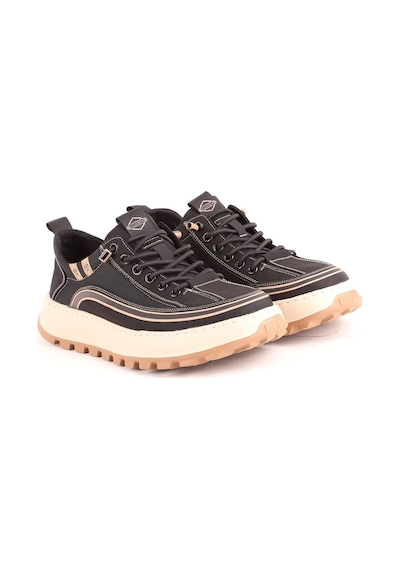 Guja 26y514 Erkek Tekstil Lastikli Kalın Taban Sneaker Ayakkabı Siyah