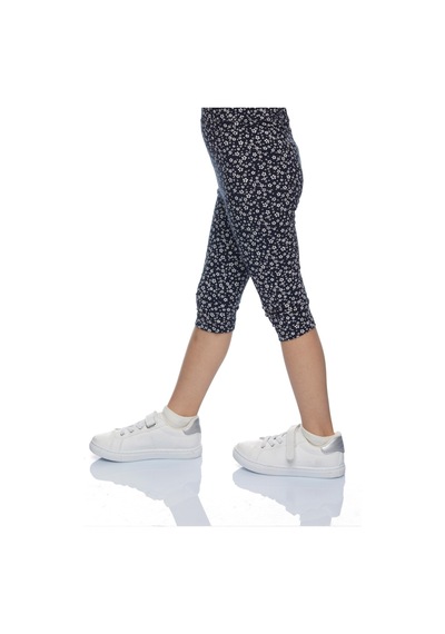 Lovetti Siyah Kız Çocuk Flora Fauna Desen Kapri 8905S001 Siyah