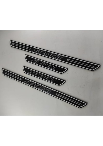 Fiat / Tofaş Serçe İle Uyumlu Sport Yazılı Pleksi Kapı Eşiği Set