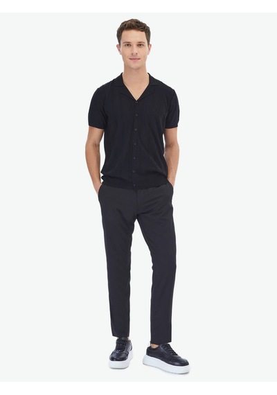 Siyah Regular Fit Casual Gömlek Siyah