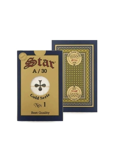 Star Oyun Aletleri Star Gold Serisi A/30 Iskambil Kağıdı - Çift Deste Gnsrkfaz3841