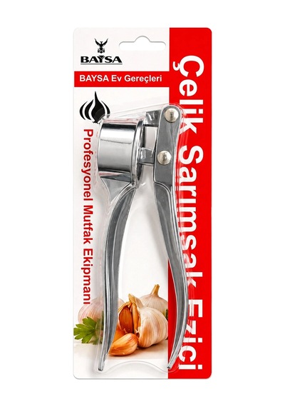 Çelik Sarımsak Ezici Bx40 Ahşap - Şeffaf