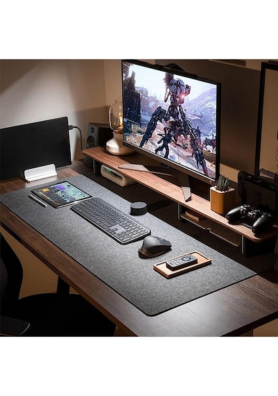 Çalışma Masası Düzenleyici Keçe Bilgisayar Mouse Pedi Mat 100x44 Cm A10