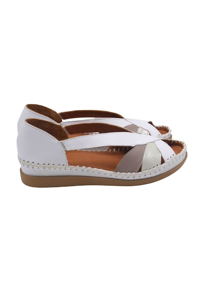 Kadın Comfort Deri Sandalet Beyaz 25033542y 25033542y