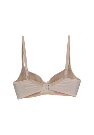 Kadın Silikonlu Toparlayıcı Telli Sütyen C Cup Bgl-st04498 Bej