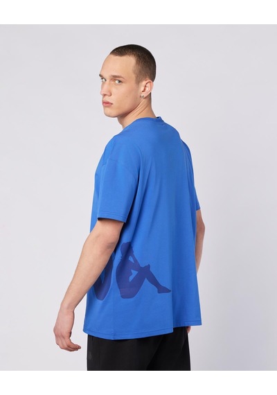 Kappa Owen Tshirt Erkek Mavi Comfort Tişört