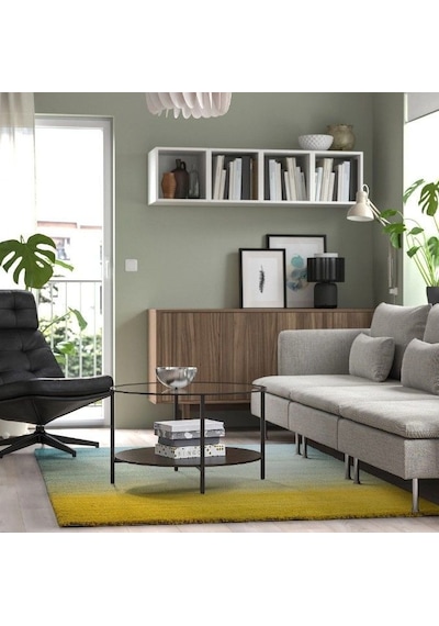 Ikea Hotellrum Halı 160 X 230 Cm Yeşil - Sarı - Mavi Çok Renkli