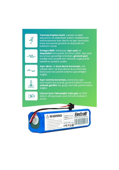 Xclea H30 Uyumlu Batarya 6400mah Pil