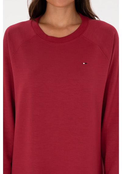 U.S. Polo Assn. Kadın Koyu Frambuaz Modal Karışımlı Mini Boy Bisiklet Yaka Örme Elbise 50313438-VR104