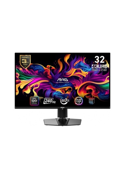 31.5 Mag 321upx Qd-oled 3840x2160 Uhd 16:9 Flat 240hz 0.03ms Freesync Gamıng Monıtor