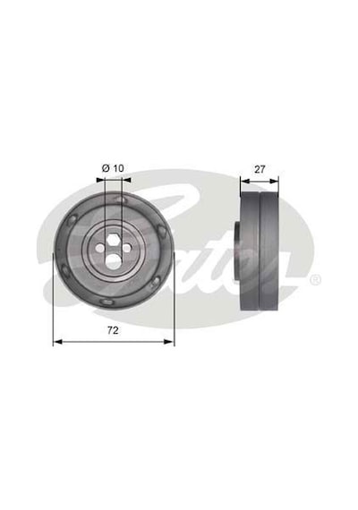 GATES T41216 EKSANTRİK GERGİ RULMANI AUDI A6 2.6-2.6 QUATTRO-2.8