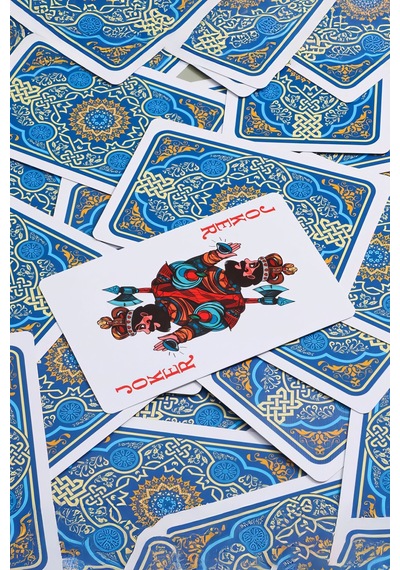 Mavi Pvc Plastik Su Geçirmez İskambil Poker Oyun Kağıdı Rd60mv