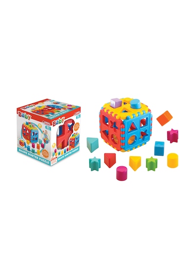 Dede Oyuncak Geometrik Şekilli Eğitici Bul Tak Küp Puzzle