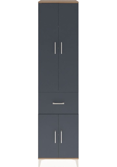 Hyperion Dolap 5 Raflı Tek Çekmeceli 4 Kapaklı 60x44x243 Çam-antrasit Atlas Çam Hyperion Dolap 5 Raflı Tek Çekmeceli 4 Kapaklı 60x44x243 Çam-antrasit Atlas Çam