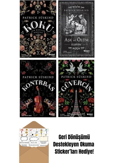 Patrick Süskind 4 Kitap Set + Okuma Sticker'ları