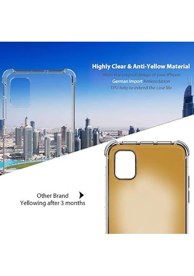 Samsung Uyumlu Galaxy A51 Köseleri Airbagli Anti Sok Seffaf Kilif 401774300