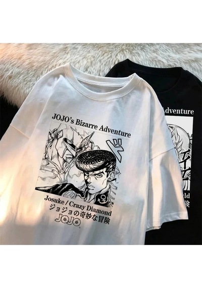 Startmore Beyaz Sokak Gevşek Harajuku Punk Grafik Vintage Yaz S Beyaz