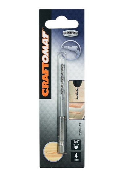 Craftomat Yılan Ahşap Matkap Ucu 4 Mm 1/4hex
