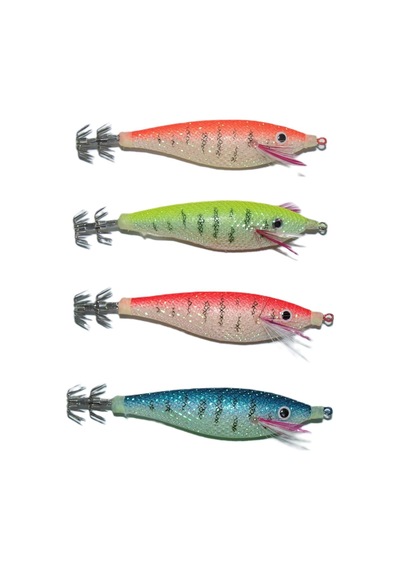 4'lü Set Sasa Simli Kumaş Fosforlu Kalamar Zokası 7 Cm 12 Gr