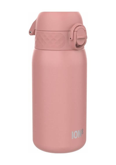 Ion8 - Paslanmaz Çelik Çocuk Suluk - Gül Kurusu - 400 Ml - Sızdırmaz Pembe