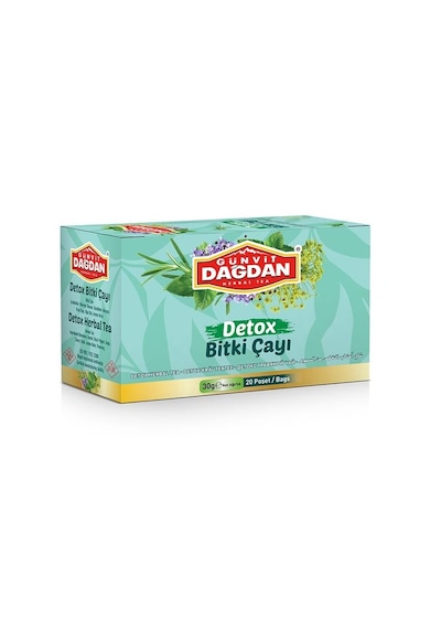 Detox Bitki Çayı 20 Li Kutu Natürel Sallama Poşet Çay
