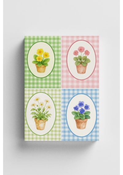 Saksıdaki Güzellikler Defter Çok Renkli