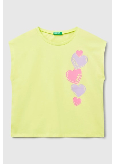 United Colors Of Benetton Kız Çocuk T Shirt 3jerc10pb Sarı Sarı