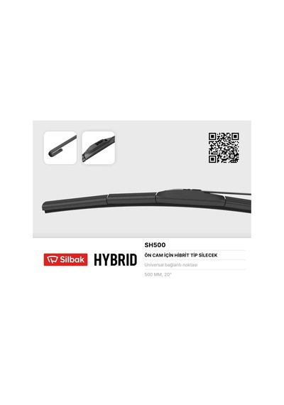 Techmrt Silecek Süpürgesi Hybrıd Tip 500mm Universal