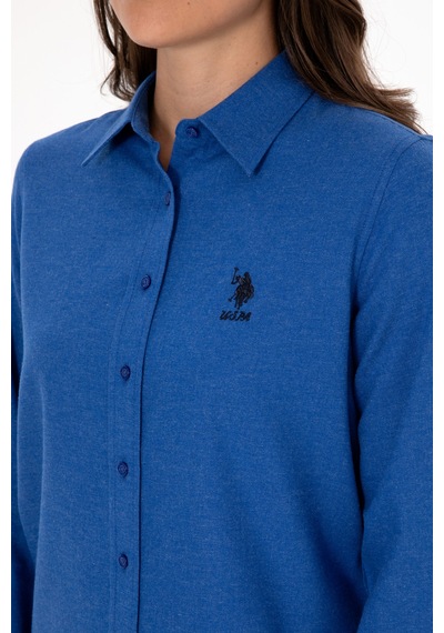 U.s. Polo Assn. Kadın Mavi Gömlek Basic 50316518-vr212 Royal Blue